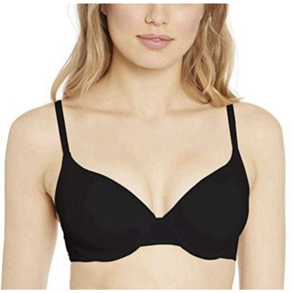 Essentials Women's Classic T-Shirt Bra, Black, 38C